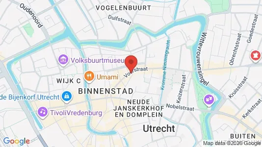 Office spaces for rent i Utrecht Binnenstad - kort over placeringen
