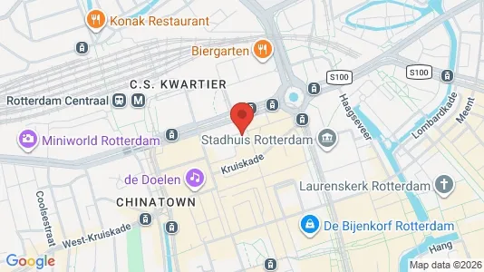 Kantorruimte te huur i Rotterdam Centrum - kort over placeringen