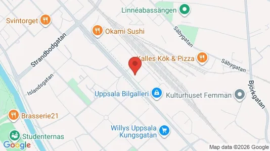 Gewerbeflächen zur Miete i Uppsala – Foto von Google Street View