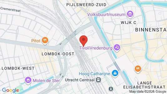 Office spaces for rent i Utrecht Binnenstad - kort over placeringen