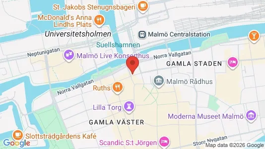 Lokaler til leje i Malmø Centrum - Foto fra Google Street View