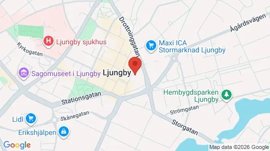 Gewerbeflächen zur Miete i Ljungby – Foto von Google Street View