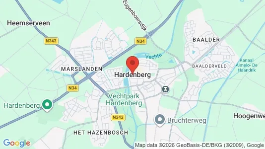 Ladenlokale zur Miete i Hardenberg – Foto von Google Street View