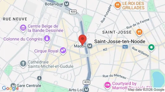 Coworking spaces zur Miete i Stad Brussel – Foto von Google Street View