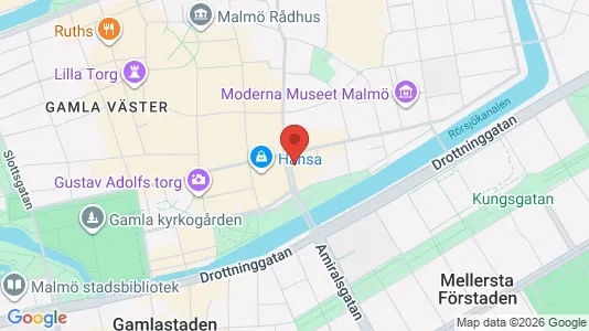 Kontorslokaler för uthyrning i Malmö Centrum – Foto från Google Street View