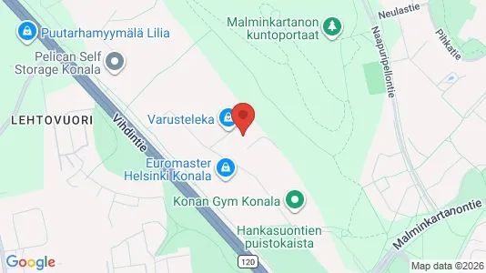 Kontorlokaler til leje i Helsinki Läntinen - kort over placeringen