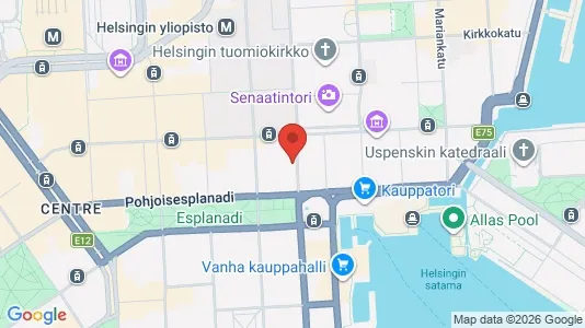 Office spaces for rent i Helsinki Eteläinen - kort over placeringen