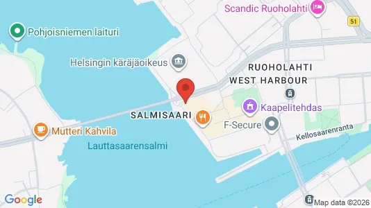 Werkstätte zur Miete i Helsinki Eteläinen - kort over placeringen