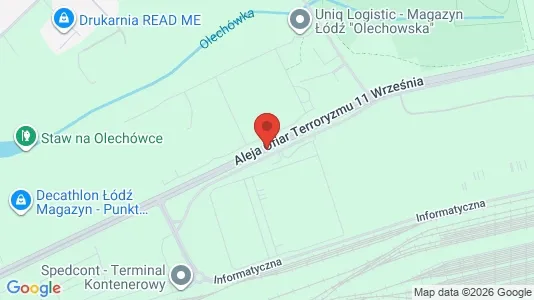 Toimistotilat Vuokrattavana i Łódź - kort over placeringen