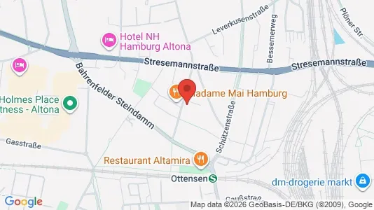 Büros zur Miete i Hamburg Altona - kort over placeringen