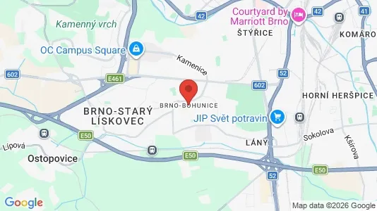 Kaupat Vuokrattavana i Brno-Bohunice - Kuva Google Street Viewstä