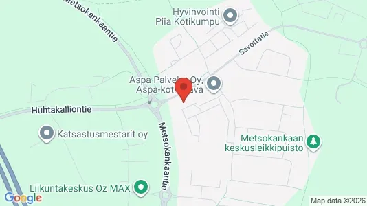 Liikekiinteistöt Vuokrattavana i Oulu - kort over placeringen
