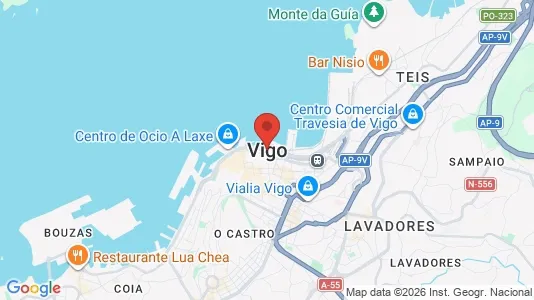 Toimistotilat Vuokrattavana i Vigo - Kuva Google Street Viewstä
