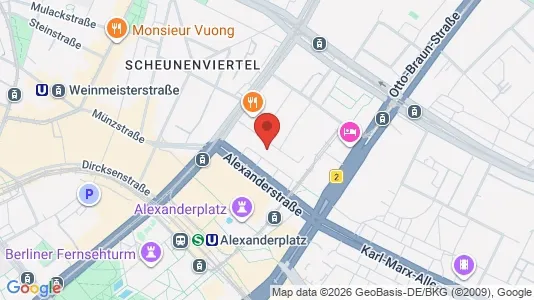 Lokale biurowe Do wynajęcia i Berlin Mitte - kort over placeringen