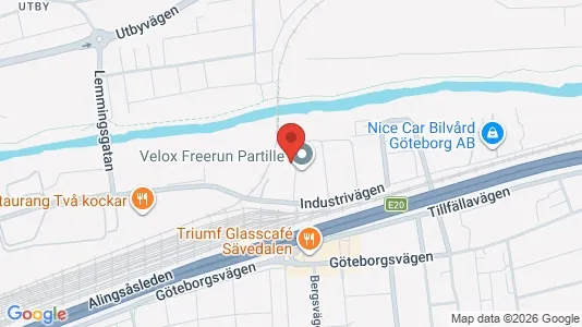 Varastot Vuokrattavana i Partille - kort over placeringen