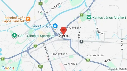 Werkstätte zur Miete i Győri – Foto von Google Street View