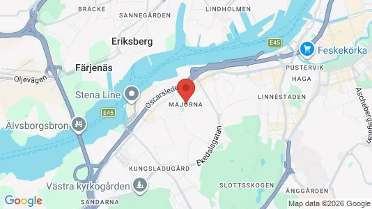 Lokaler til leje i Majorna-Linné - Foto fra Google Street View