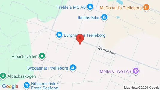 Varastot Vuokrattavana i Trelleborg - Kuva Google Street Viewstä