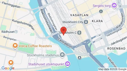 Kontorslokaler för uthyrning i Stockholm Innerstad - kort over placeringen