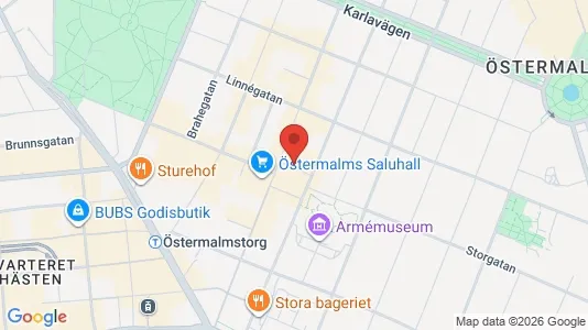 Lokale biurowe Do wynajęcia i Östermalm - kort over placeringen