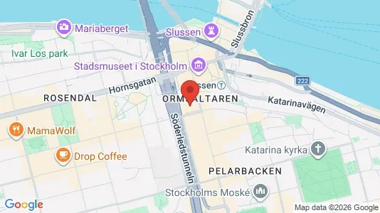 Toimistotilat Vuokrattavana i Södermalm - kort over placeringen