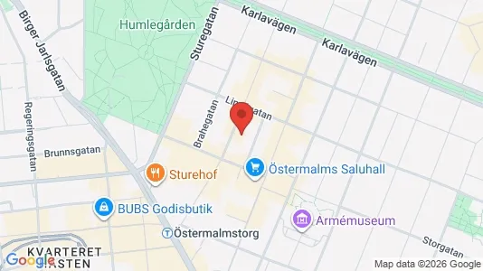 Office spaces for rent i Östermalm - kort over placeringen