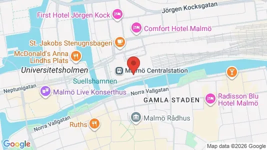Büros zur Miete i Malmö City - kort over placeringen