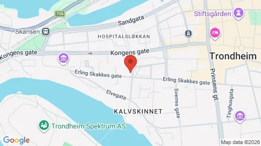 Gewerbeflächen zur Miete i Trondheim Midtbyen – Foto von Google Street View
