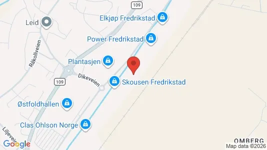 Gewerbeflächen zur Miete i Fredrikstad – Foto von Google Street View