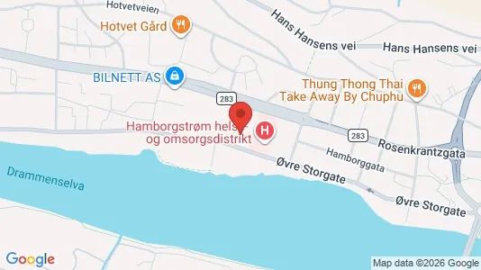Liikekiinteistöt Vuokrattavana i Drammen - Kuva Google Street Viewstä