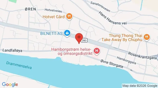 Liikekiinteistöt Vuokrattavana i Drammen - Kuva Google Street Viewstä