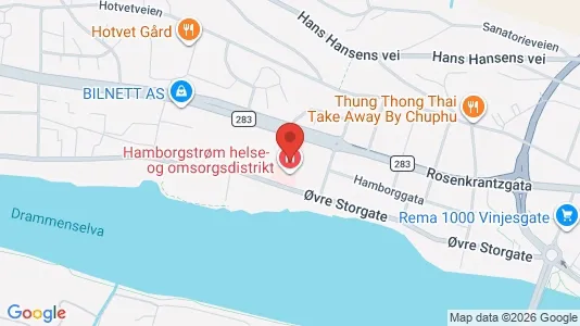 Liikekiinteistöt Vuokrattavana i Drammen - Kuva Google Street Viewstä