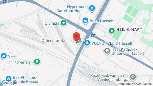 Coworking spaces zur Miete i Hasselt – Foto von Google Street View