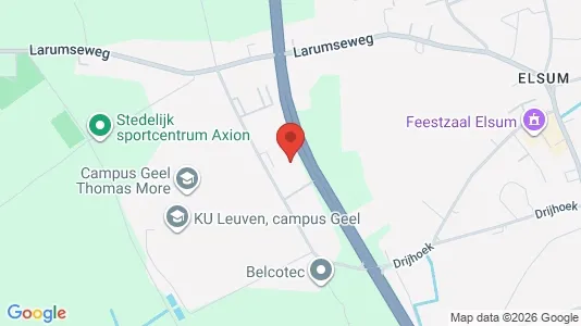 Coworking spaces for rent i Geel - kort over placeringen