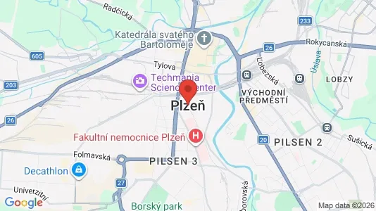 Winkels te huur i Plzeň-město - Foto uit Google Street View
