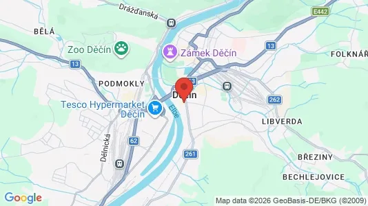 Kaupat Vuokrattavana i Děčín - Kuva Google Street Viewstä
