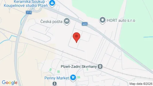 Lagerlokaler til leje i Plzeň-město - kort over placeringen
