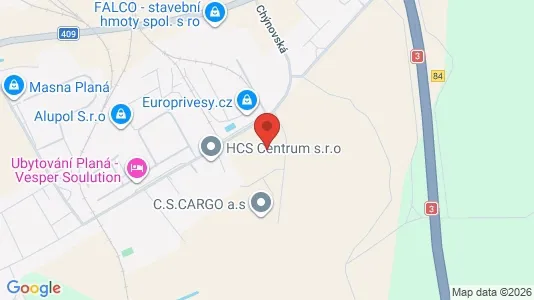 Varastot Vuokrattavana i Tábor - Kuva Google Street Viewstä
