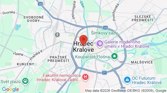 Lager zur Miete i Hradec Králové – Foto von Google Street View