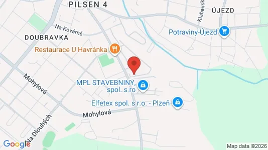 Lager zur Miete i Plzeň-město – Foto von Google Street View