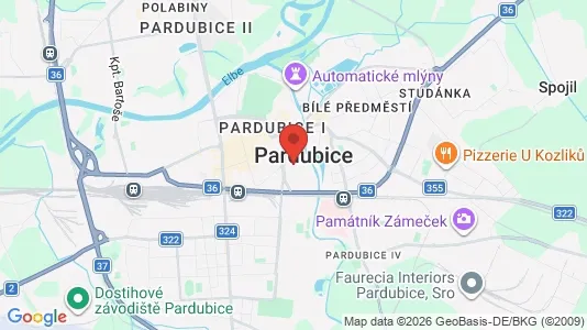 Varastot Vuokrattavana i Pardubice - Kuva Google Street Viewstä