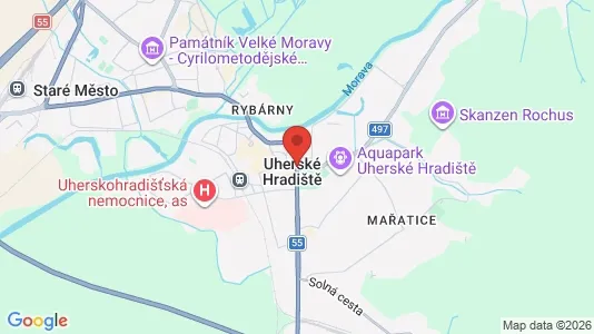 Lager til leie i Uherské Hradiště – Bilde fra Google Street View