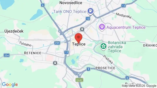 Varastot Vuokrattavana i Teplice - Kuva Google Street Viewstä