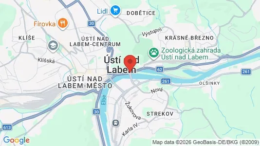 Lagerlokaler til leje i Ústí nad Labem - Foto fra Google Street View