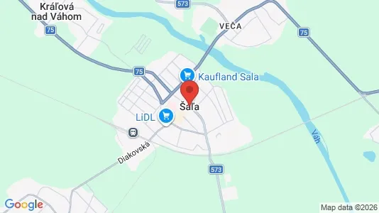 Kaupat Vuokrattavana i Šaľa - Kuva Google Street Viewstä