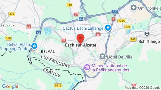 Office spaces for rent i Esch-sur-Alzette - Photo from Google Street View