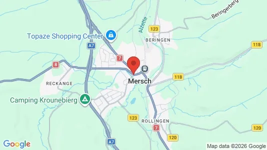 Liikekiinteistöt Vuokrattavana i Mersch - Kuva Google Street Viewstä