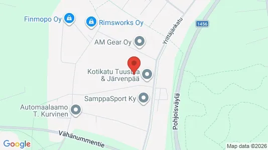 Industrial properties for rent i Järvenpää - kort over placeringen