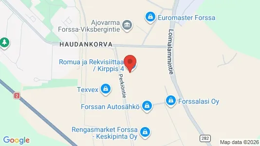 Verkstedhaller til leie i Forssa – Bilde fra Google Street View