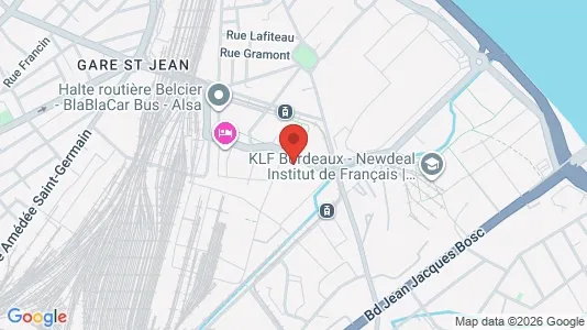Coworking spaces zur Miete i Bordeaux - kort over placeringen
